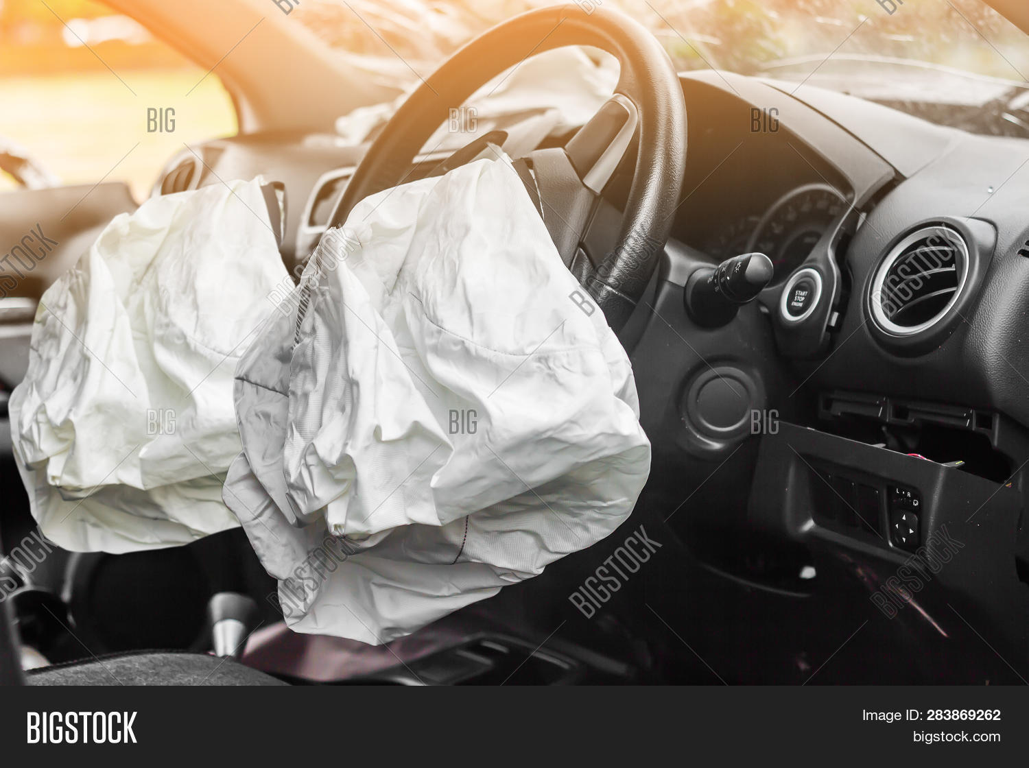 Two Airbag Exploded Image & Photo (Free Trial) Bigstock