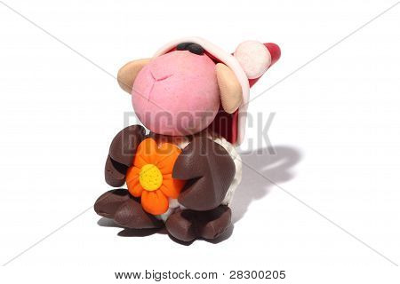 Schafe mit Blume