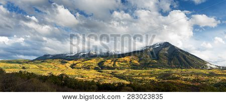 East And West Beckwith Mountains Viewed From Kebler Pass Road. Located In Gunnison National Forest, 
