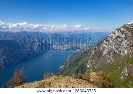 View Of Lake Garda From Monte Baldo, Italy