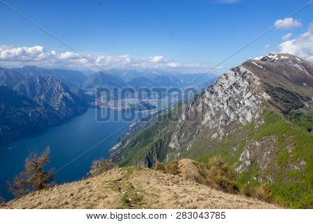 View Of Lake Garda From Monte Baldo, Italy