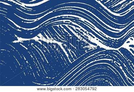 Grunge Texture. Distress Indigo Rough Trace. Exceptional Background. Noise Dirty Grunge Texture. Rav
