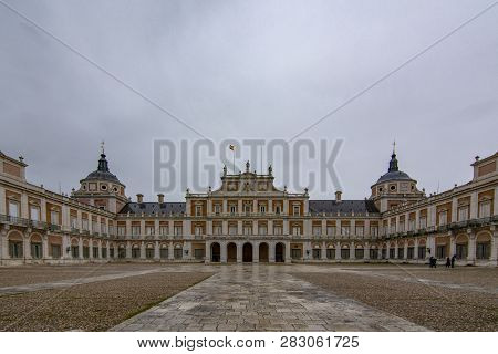 Madrid, Spain, February 2017: Royal Palace Of Aranjuez, A Residence Of The King Of Spain, Aranjuez, 