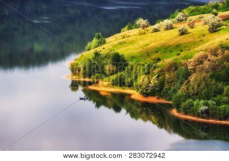 Spring Morning Dawn In The National Park 