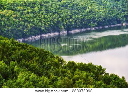 Spring Morning Dawn In The National Park 