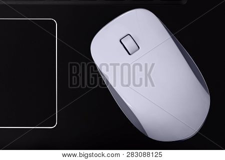 Computer Mouse With Scroll Wheel And Touchpad. Pc Mouse For Laptop.