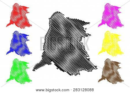Equateuri Province (democratic Republic Of The Congo, Dr Congo, Drc, Congo-kinshasa) Map Vector Illu