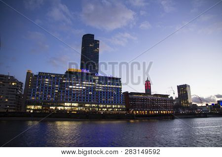 London, Uk - May 20, 2017. London Cityscape Across The River Thames With A View Of Sea Containers Ho