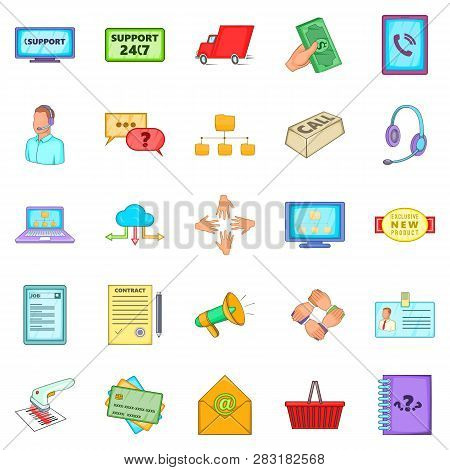 Patron Icons Set. Cartoon Set Of 25 Patron Icons For Web Isolated On White Background