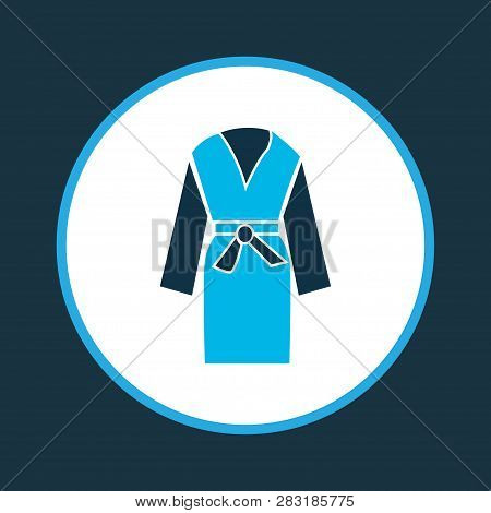 Dressing Gown Icon Colored Symbol. Premium Quality Isolated Housecoat Element In Trendy Style.