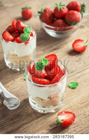 Strawberry Dessert With Cream Cheese