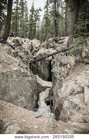 The Inyo Earthquake Fault In Mammoth Lakes California