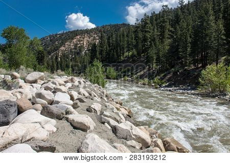 The Walker River, In Alpine County, California, Near Walker / Coleville California, On Us 395 Highwa