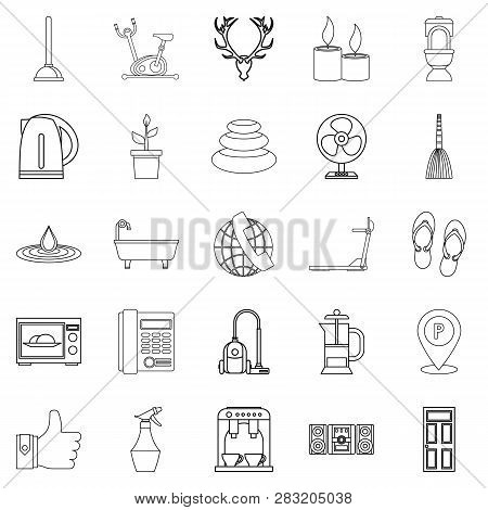 Boozer Icons Set. Outline Set Of 25 Boozer Icons For Web Isolated On White Background