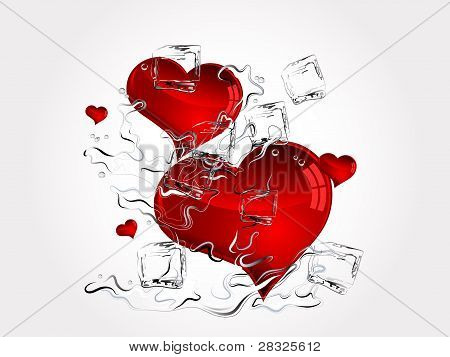 Hearts In Splash