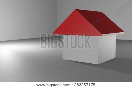 House Modern Contemporary Style Isolated On White Background