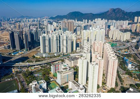 Kowloon bay, Hong Kong 29 January 2019- Hong Kong residential district