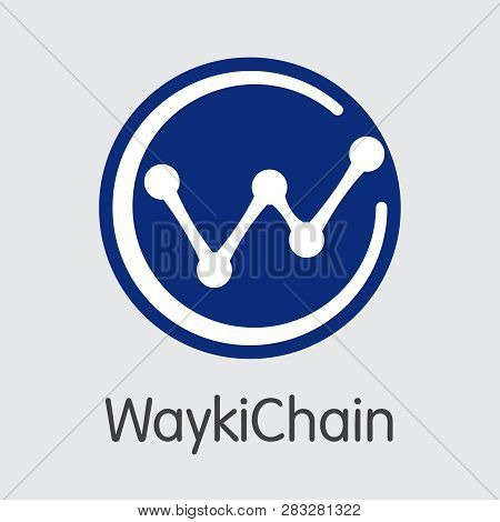 Wicc - Waykichain. The Trade Logo Of Coin Or Market Emblem.