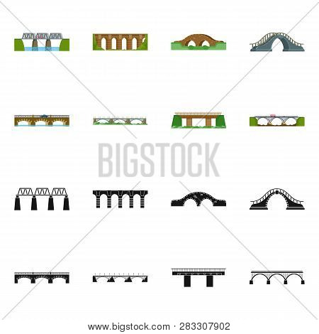 Vector Illustration Of Connection And Design Symbol. Collection Of Connection And Side Vector Icon F