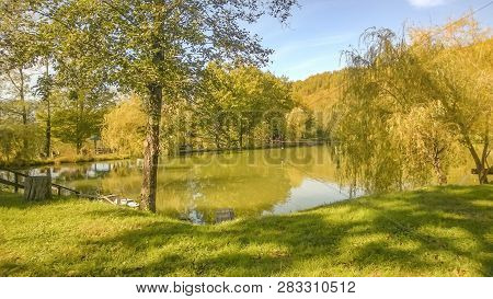 Soft Blur Photo Lake For A Picnic Anastasievsky Glades Tuapsinsky Area