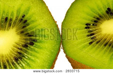 Kiwi op wit