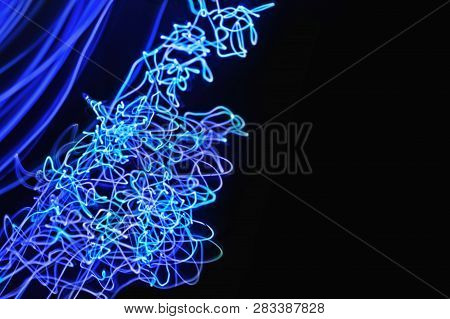 Abstract Blurred Light - Light Painting Phototechnique