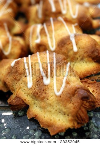 Croissant almond pastries