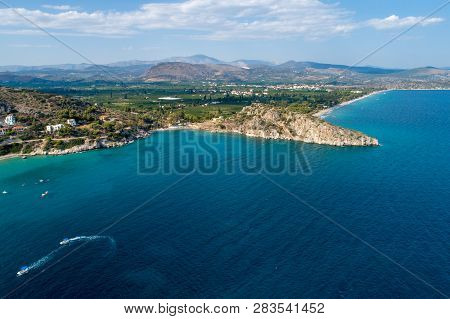Top View Of Tolo Beach Or 