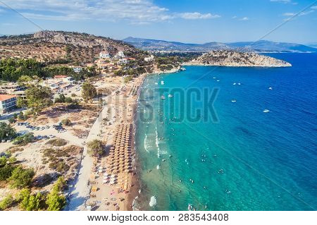 Top View Of Tolo Beach Or 