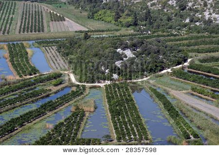 Schema irriguo sul fiume Neretva - Croazia