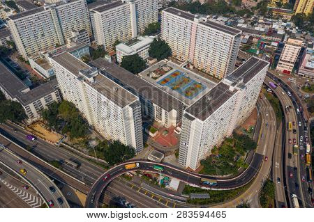 Choi Hung, Hong Kong 26 January 2019- Hong Kong residential district