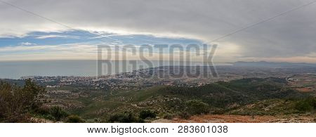 The Sea From The Top Of The Mountain In The Sierra De Irta