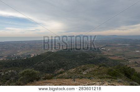 The Sea From The Top Of The Mountain In The Sierra De Irta