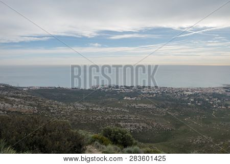 The Sea From The Top Of The Mountain In The Sierra De Irta