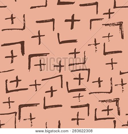 Tie Dye Japanese Geometric Autumn Seamless Pattern. Scribble Cartoon Doodle Craft Texture. Boho Tie 