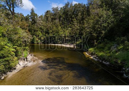 Pororari River Track, Landscape On The Pororari River Track, New Zealand, South Island, Wild New Zea