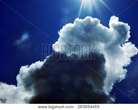 The Beautiful Clouds Over The Alps And The River Rhine Valley (rheintal) - Canton Of St. Gallen, Swi