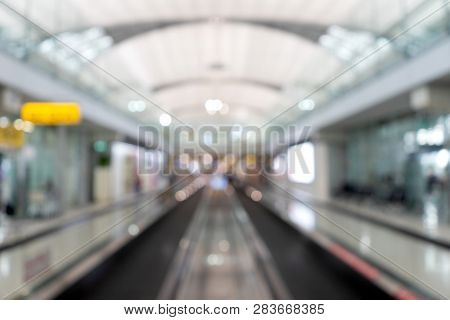 Mage Of Bur Airpot  People Use Airplan And Walk In The Terminal