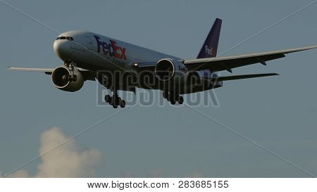 Frankfurt Am Main, Germany - July 19, 2017: Boeing 777-f28 Of N882fd Of Federal Express Fedex Airlin