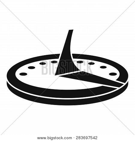 Old Sundial Icon. Simple Illustration Of Old Sundial Vector Icon For Web Design Isolated On White Ba