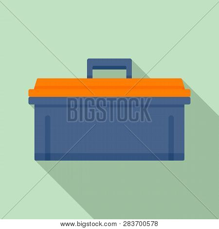 Bike Tool Box Icon. Flat Illustration Of Bike Tool Box Vector Icon For Web Design