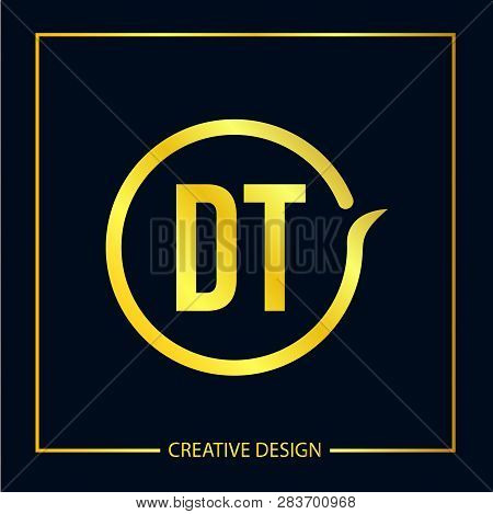 Initial Letter Dt Logo Template Vector Design