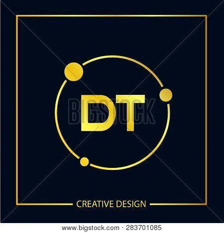 Initial Letter Dt Logo Template Vector Design