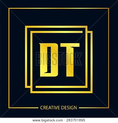 Initial Letter Dt Logo Template Vector Design