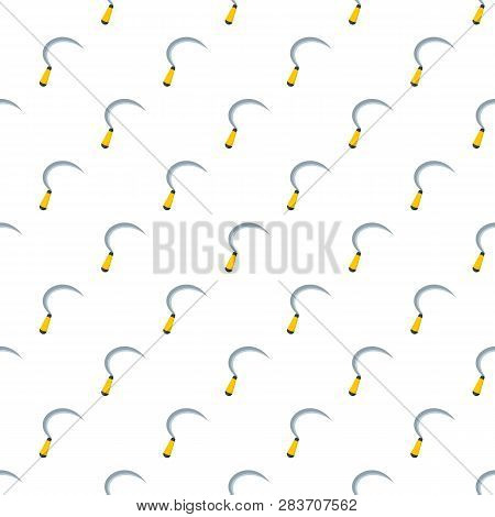Farm Sickle Icon. Flat Illustration Of Farm Sickle Vector Icon For Web Design