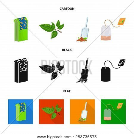 Vector Design Of Healthy And Floral  Logo. Set Of Healthy And Gradient Vector Icon For Stock.