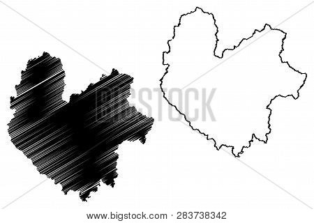 Thai Nguyen Province (socialist Republic Of Vietnam, Subdivisions Of Vietnam) Map Vector Illustratio