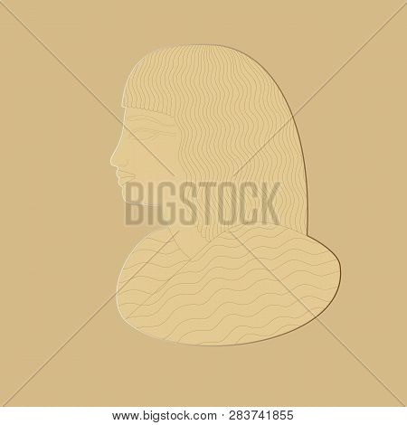 Elegant Vintage Terracotta Retro Bas-relief. Design Vintage Romantic