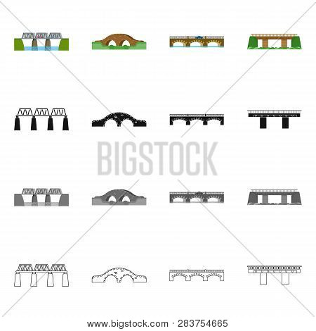 Vector Illustration Of Connection And Design Icon. Collection Of Connection And Side Stock Vector Il