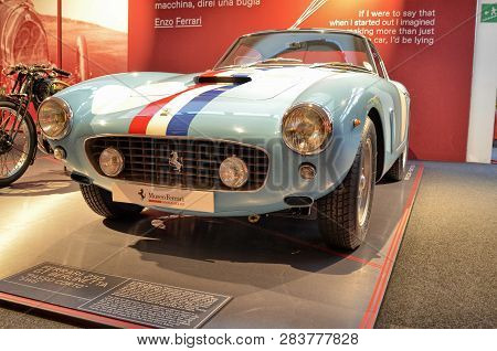 Maranello, Emilia Romagna, Italy. December 2018. The Ferrari Museum